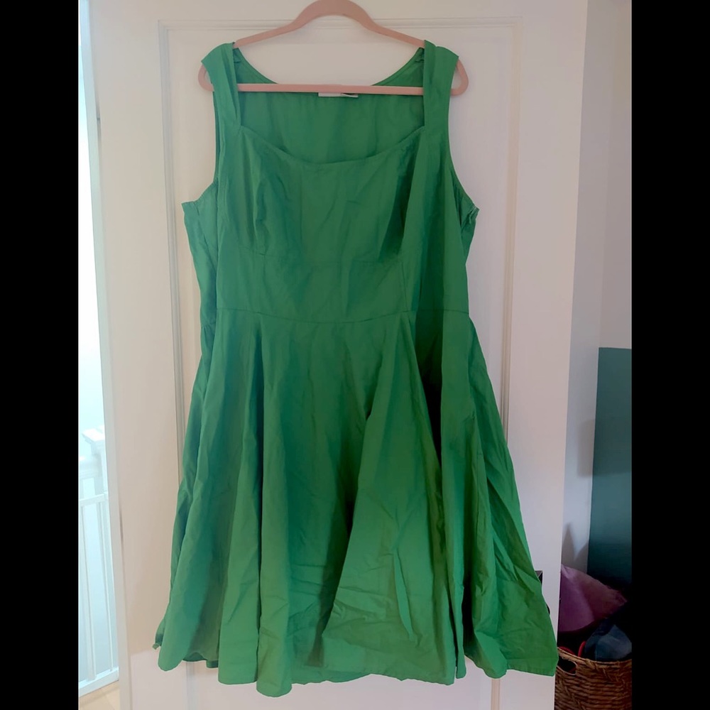 CUSTOM~ Green eShakti Mini Summer Dress💚💃🏽